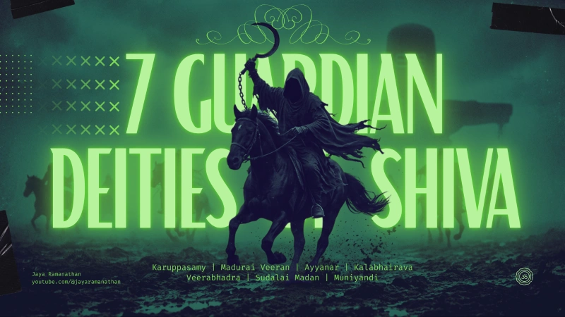Seven Guardian Deities of Shiva collection featuring devotional songs inspired by the spiritual essence of Shiva's guardian deities